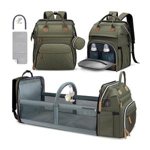 Travel Diaper Backpack With USB Charging Port For Moms