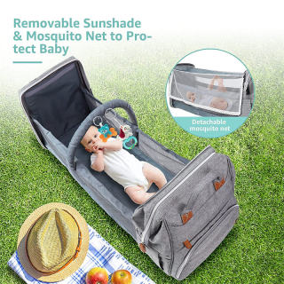 Travel Diaper Backpack With USB Charging Port For Moms