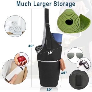Exercise Travel Yoga Mat Carrier Bag With Pockets