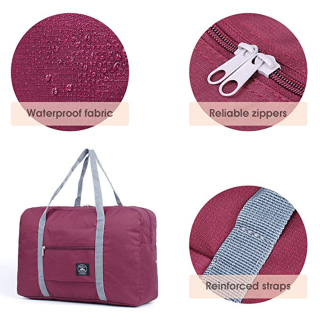 Airlines Foldable Travel Duffel Bag Luggage Weekender Tote