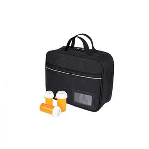 Large Padded Pill Bottle Organizer Travel Medicine Bag