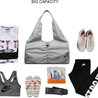Travel Yoga Gym Bag with Shoe pockets and Wet Dry Storage bag