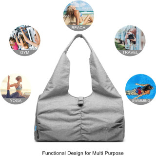Travel Yoga Gym Bag with Shoe pockets and Wet Dry Storage bag