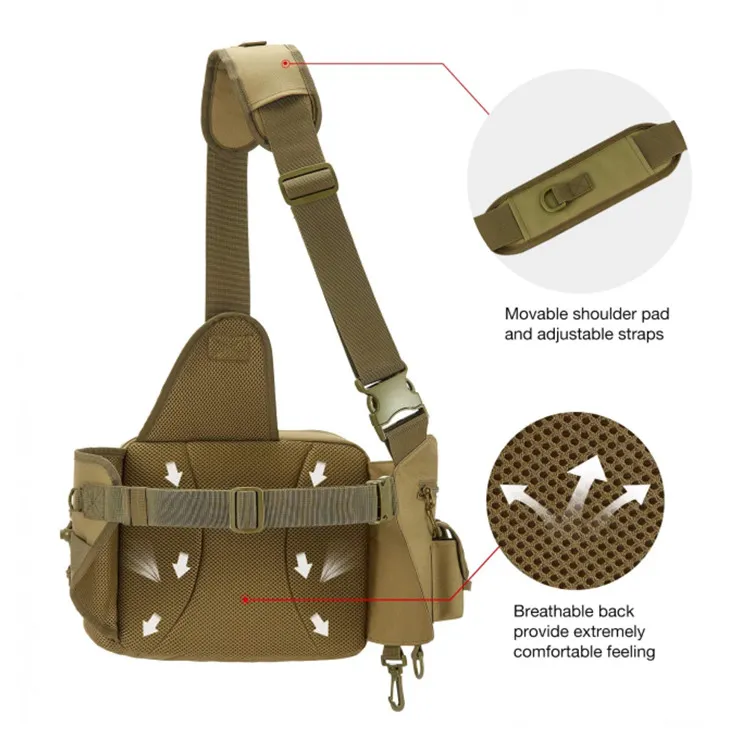 fly fishing shoulder bag