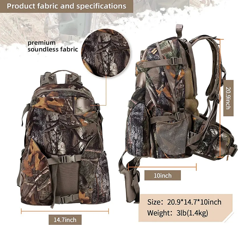 internal frame hunting backpack