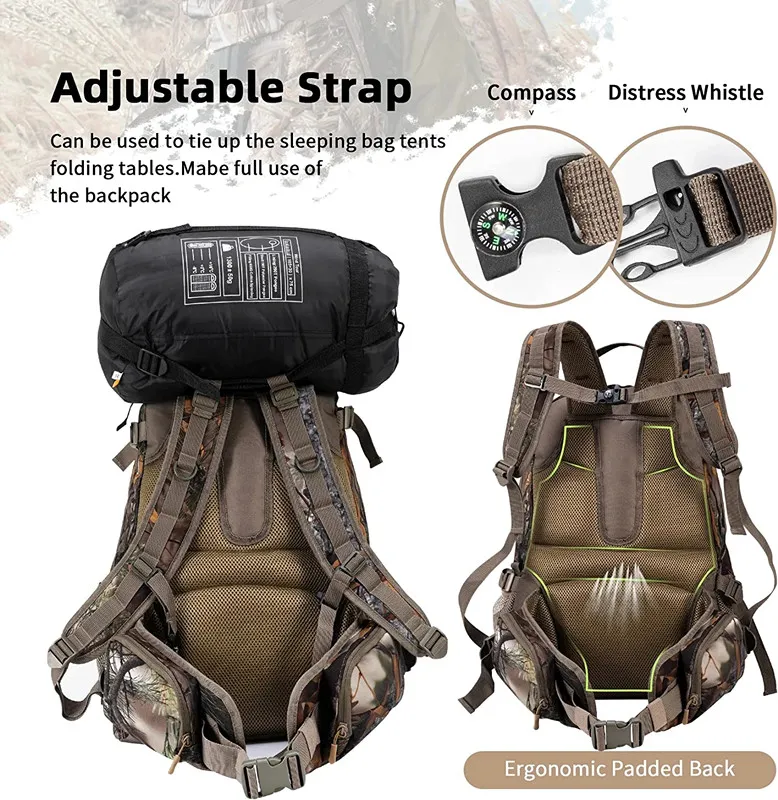 internal frame hunting backpack