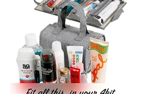 Tendenza di mercato della borsa da viaggio per articoli da toeletta arrotolabili con gancio per appendere