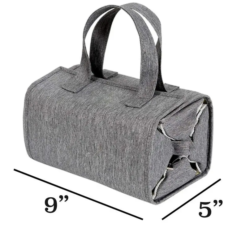 roll up travel toiletry bag