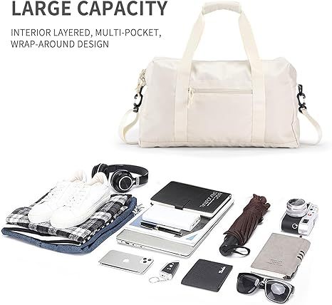 Caratteristiche del borsone da viaggio per uomo e donna con tasca bagnata