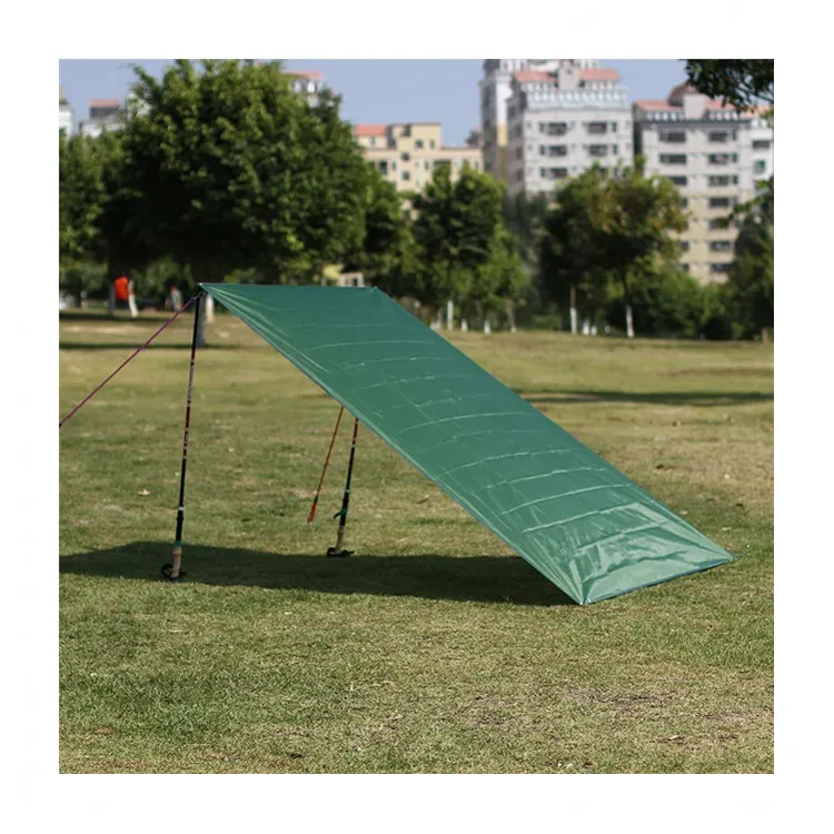 camping tarp under tent