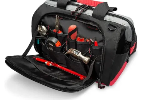 Geanta de tote pentru instrumente de viteză pentru electrician din pânză pentru sarcini grele: un must-have pentru fiecare profesionist