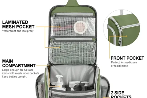 حقيبة تنظيم مستحضرات التجميل المقاومة للماء المثالية للسفر