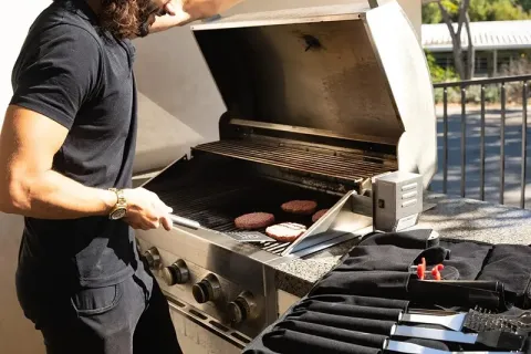 معدات أساسية: حقيبة تخزين أدوات الشواء المقاومة للماء للطهي في الهواء الطلق