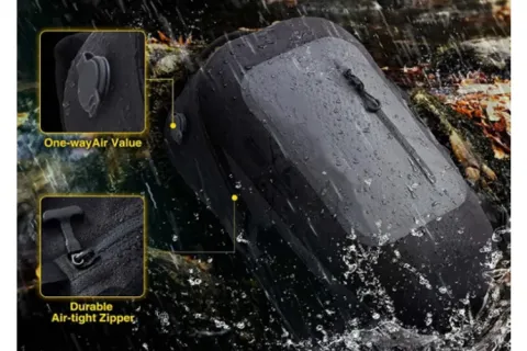 Enfrente todas as aventuras: a mochila de pesca com mosca totalmente à prova d'água com suporte para vara