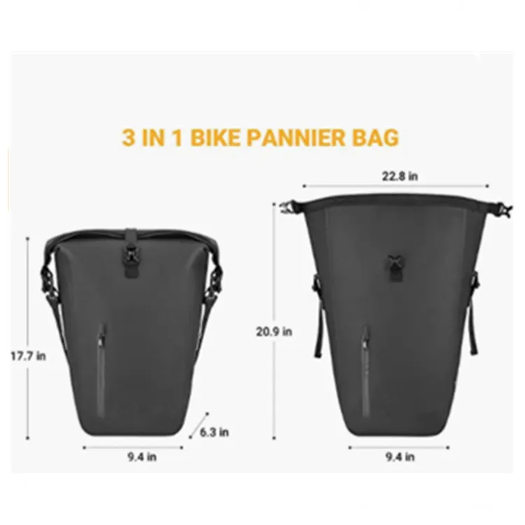 bike pannier bag rear rack