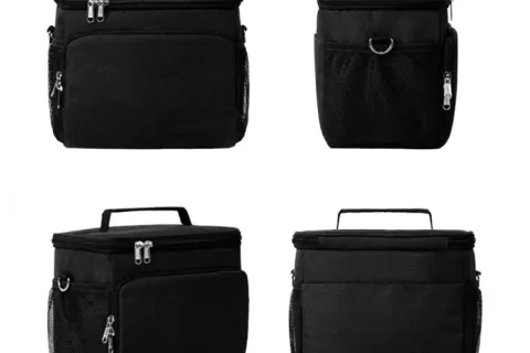 مجموعة حقيبة غداء مبردة سوداء موثوقة لمحترفي المكاتب