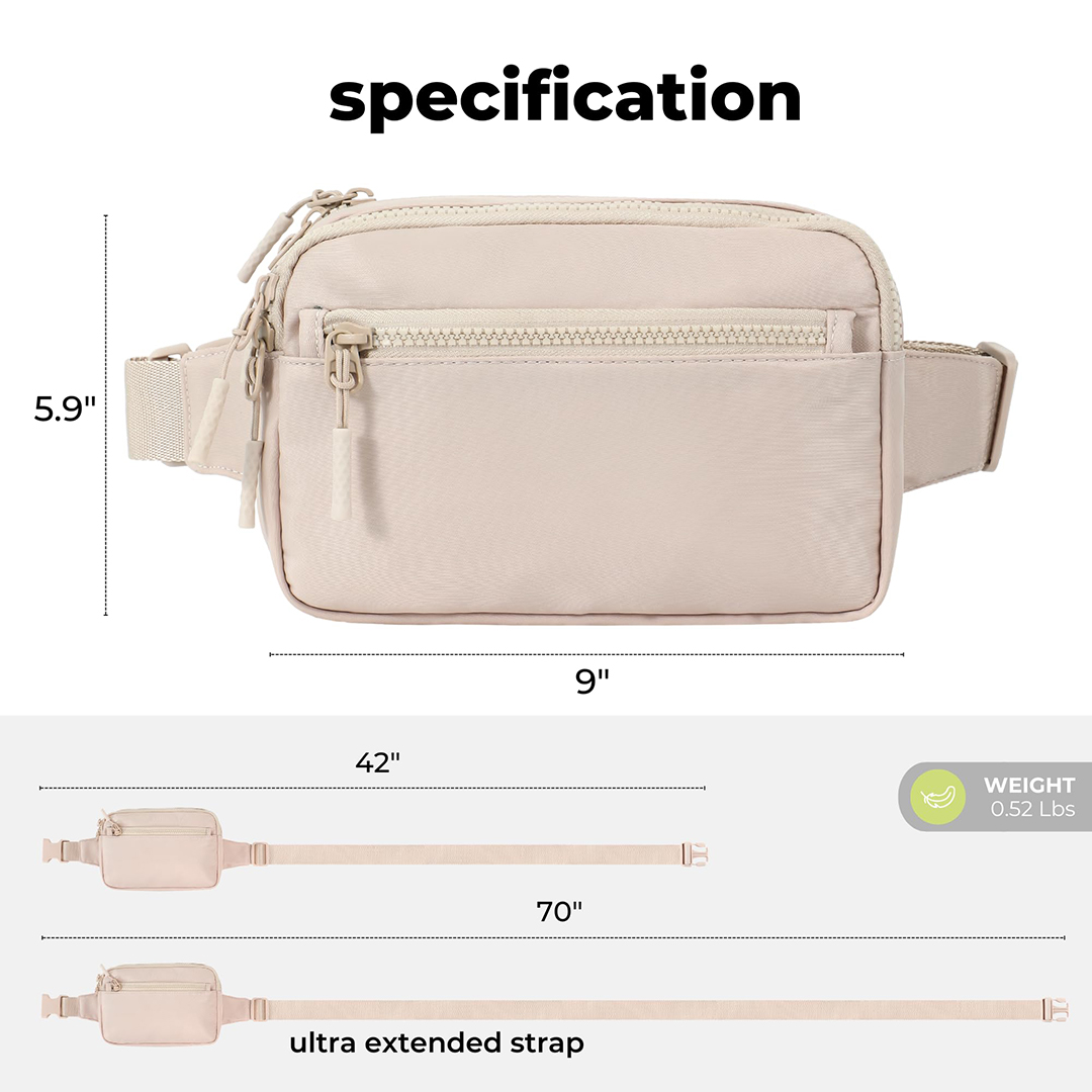 cream running belt bag cream running belt bag