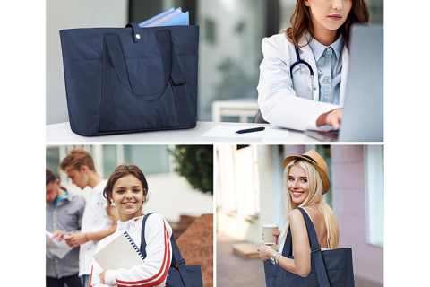 Le sac fourre-tout pliable bleu dont vous ne saviez pas que vous aviez besoin (jusqu'à maintenant)