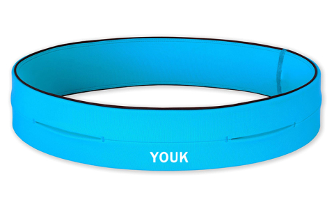 Courez librement avec style : le sac banane de course bleu qui vous suit