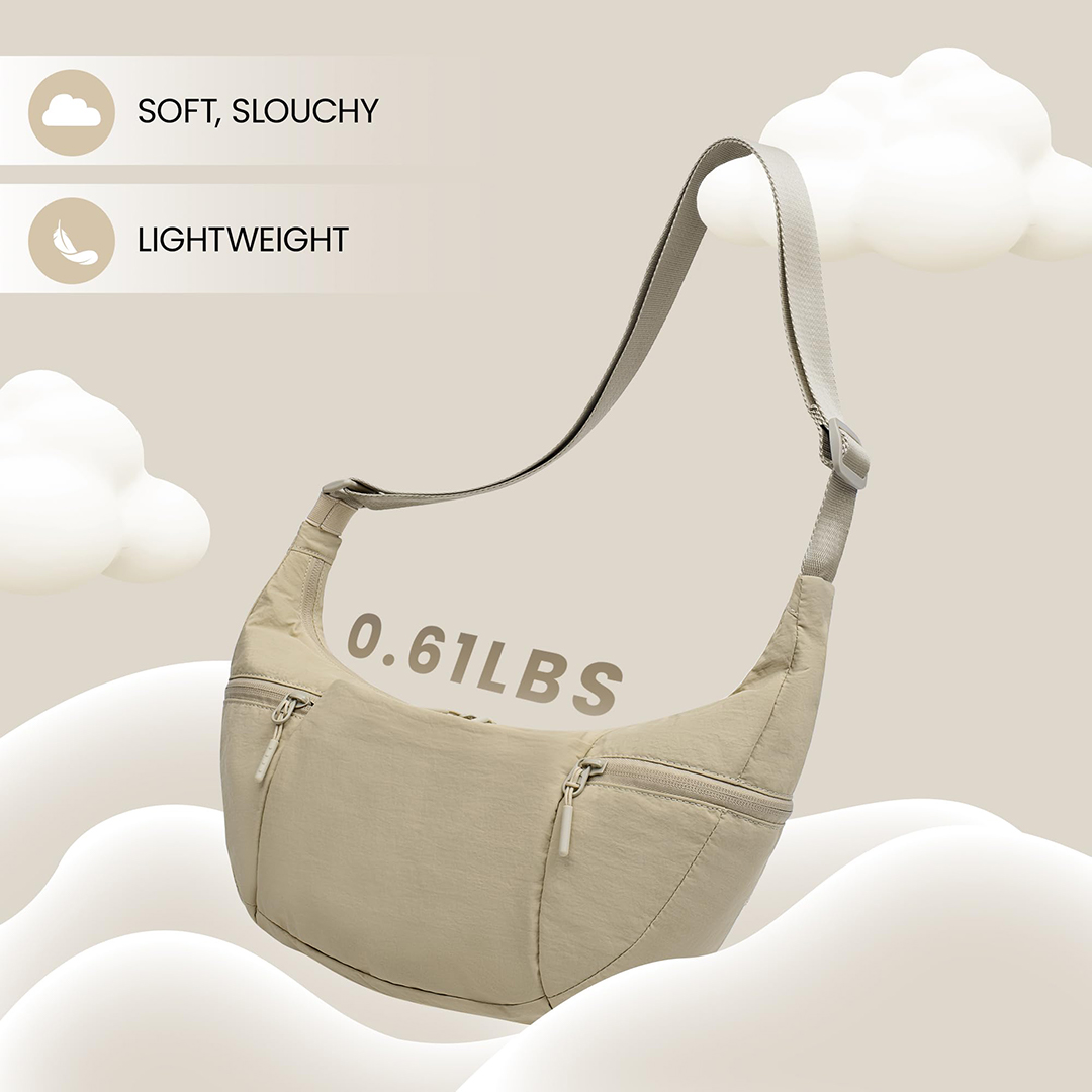nylon crescent bag nylon crescent bag