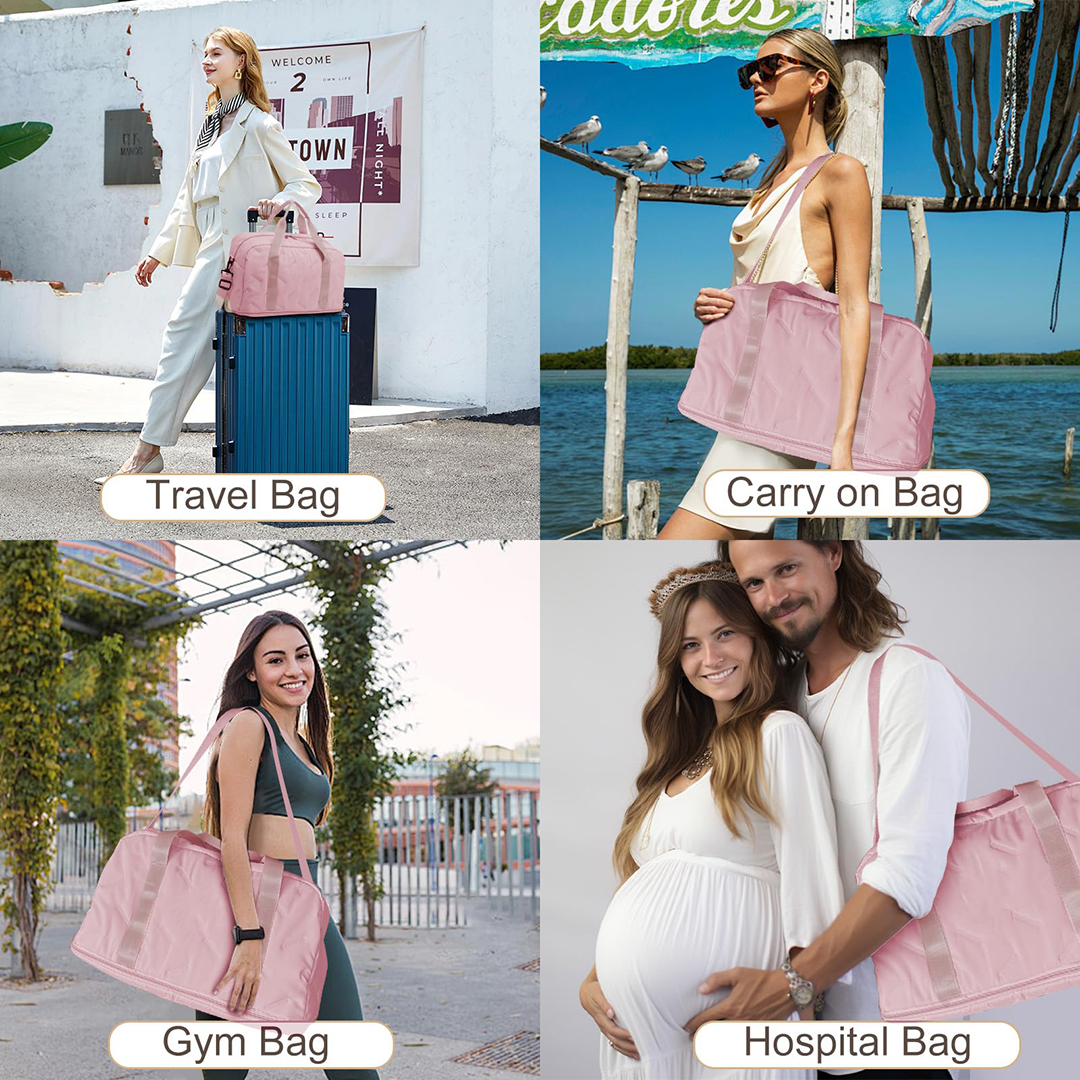 pink travel bag