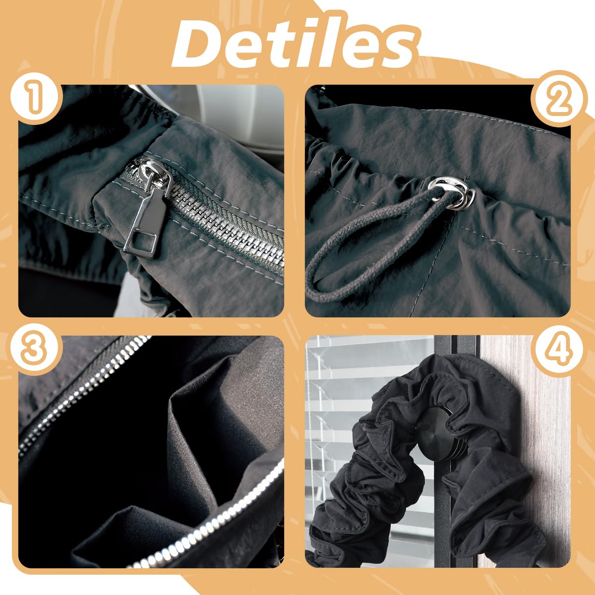 nylon crescent bag nylon crescent bag