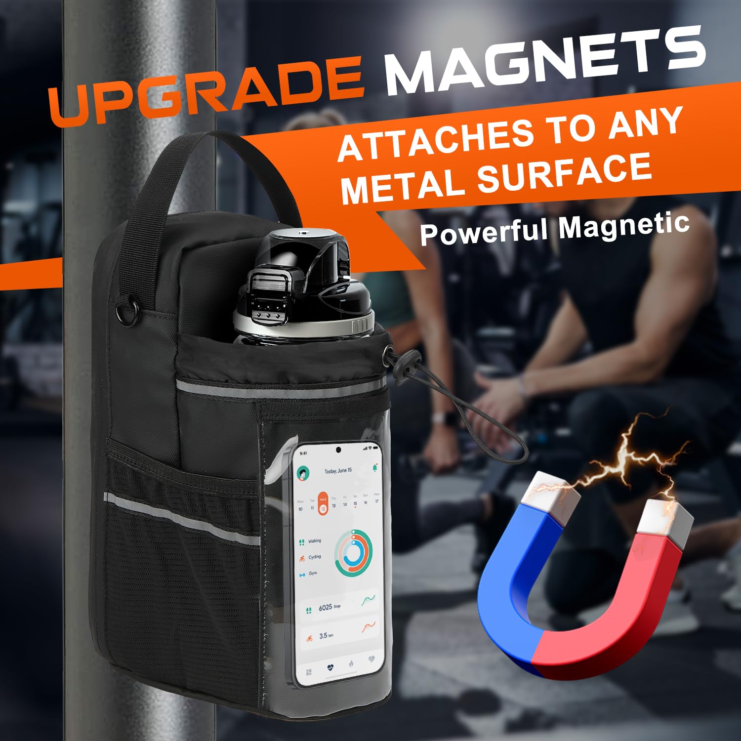 magnetic gym bag