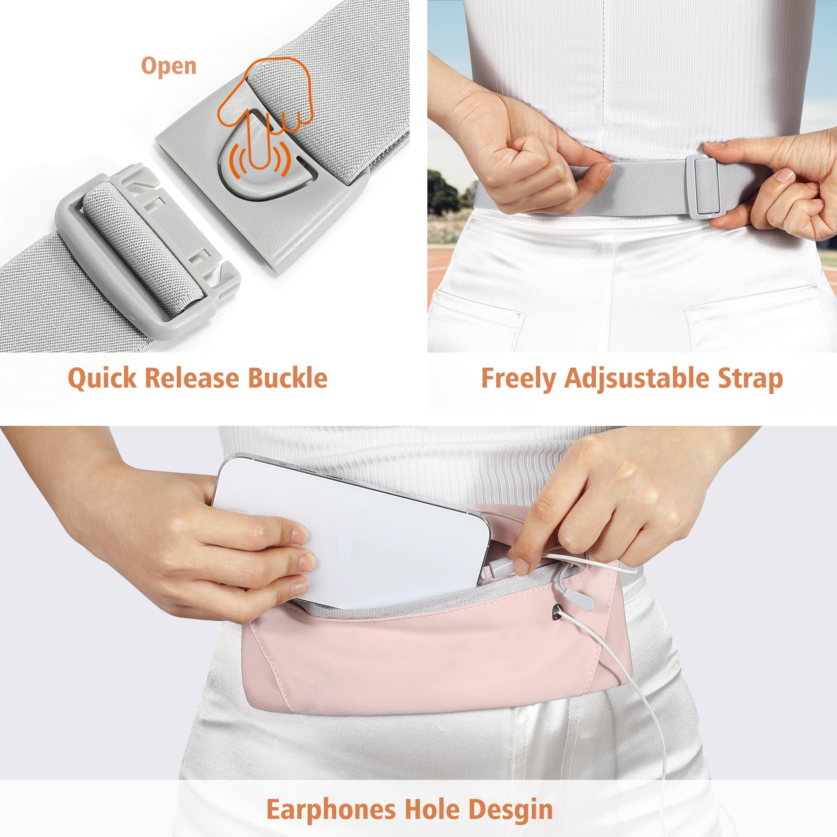 slim running belt
