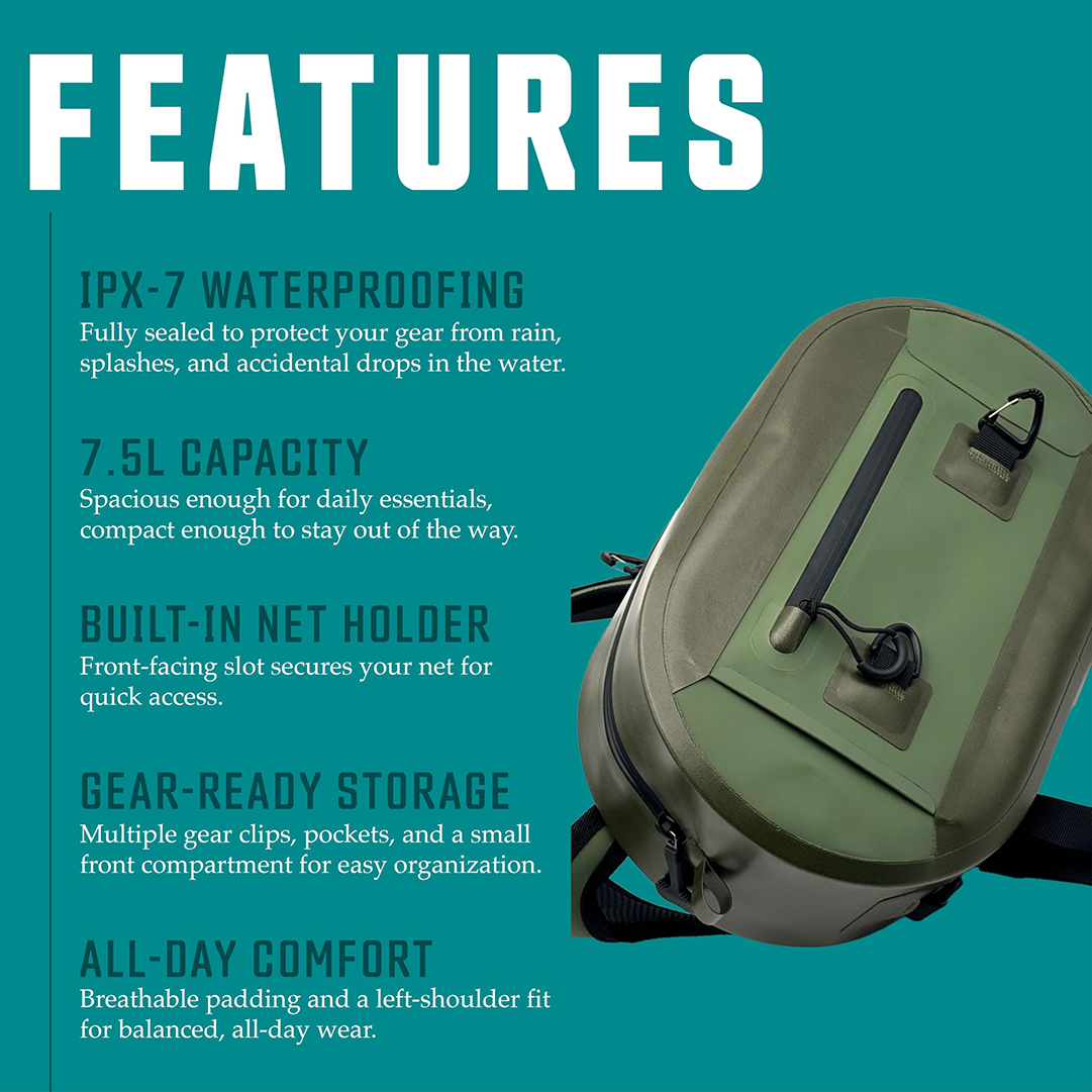 fishing sling bag fishing sling bag