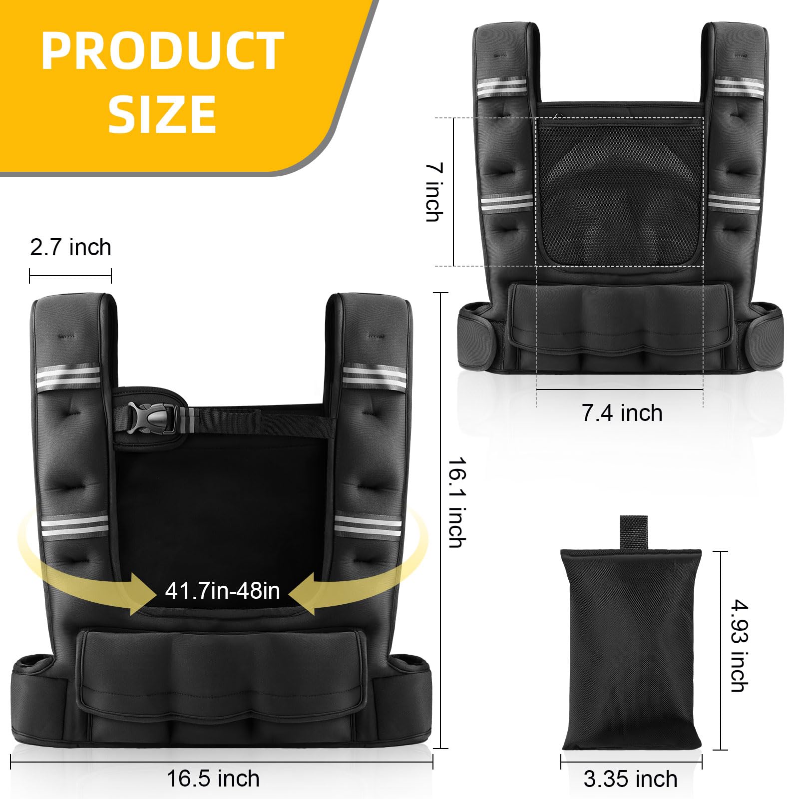 adjustable weighted vest