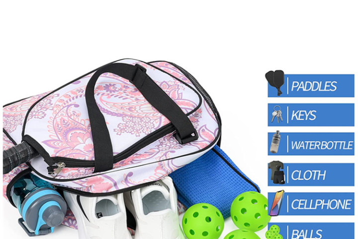 Quais são as melhores características de uma bolsa tiracolo para pickleball?