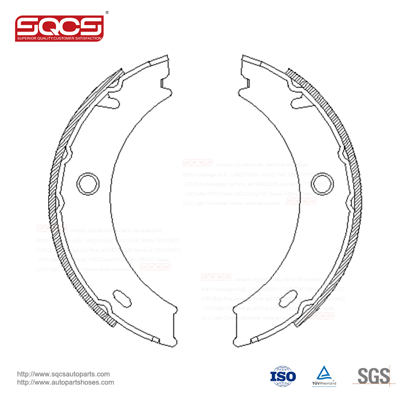 SQCS parking type rear OEM 9044200320 brake shoes for Mercedes sprinter W901 W902 W903 W904 Brake Shoe Set J