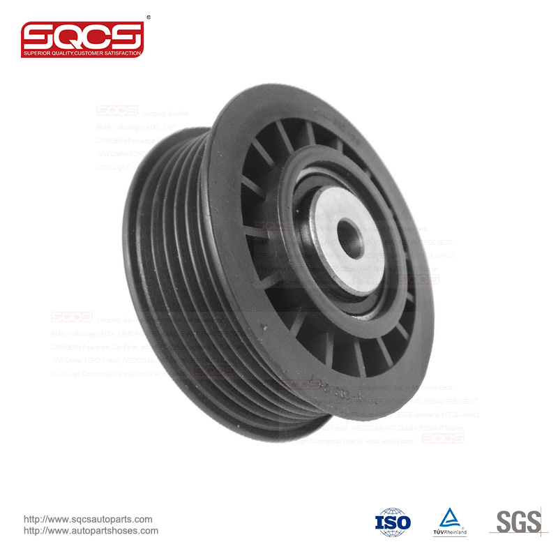 SQCS v-ribbed Drive belt tensioner pulley 6012000770 idler pulley for mercedes benz parts J