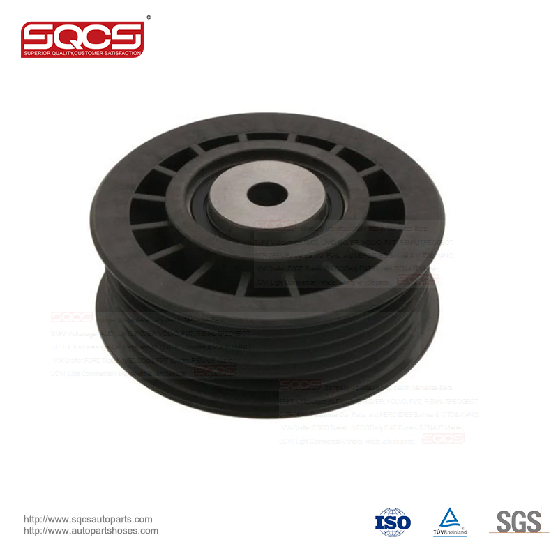 SQCS v-ribbed Drive belt tensioner pulley 6012000770 idler pulley for mercedes benz parts J