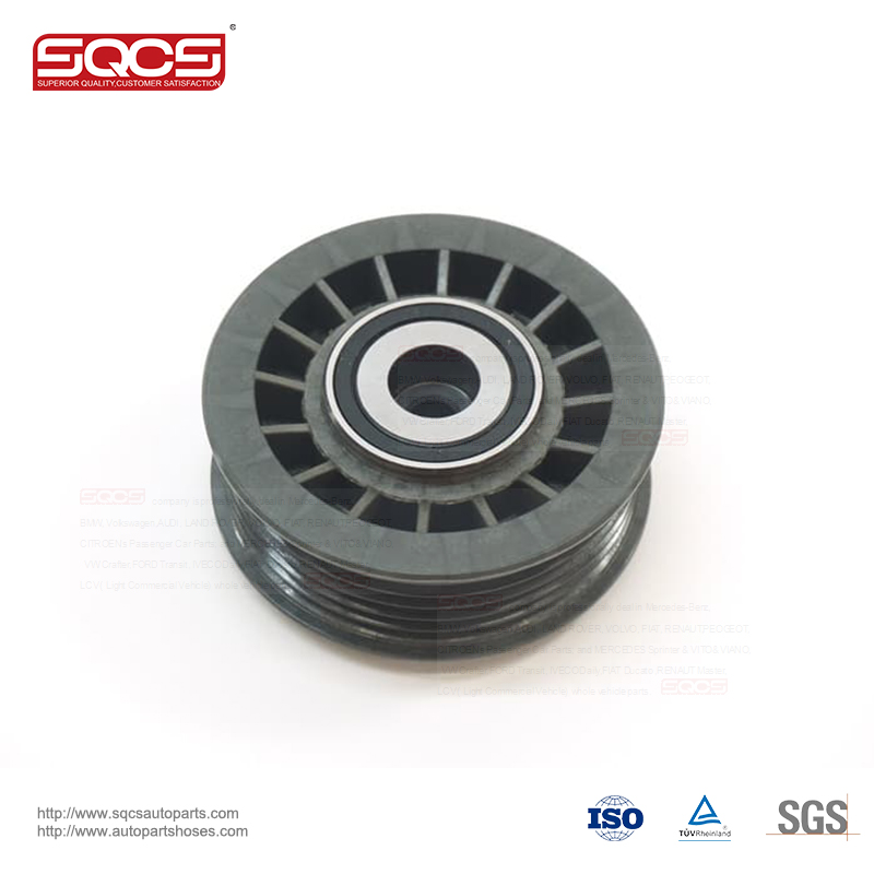 SQCS v-ribbed Drive belt tensioner pulley 6012000770 idler pulley for mercedes benz parts J