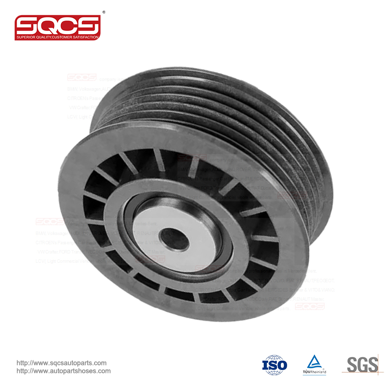 SQCS v-ribbed Drive belt tensioner pulley 6012000770 idler pulley for mercedes benz parts J