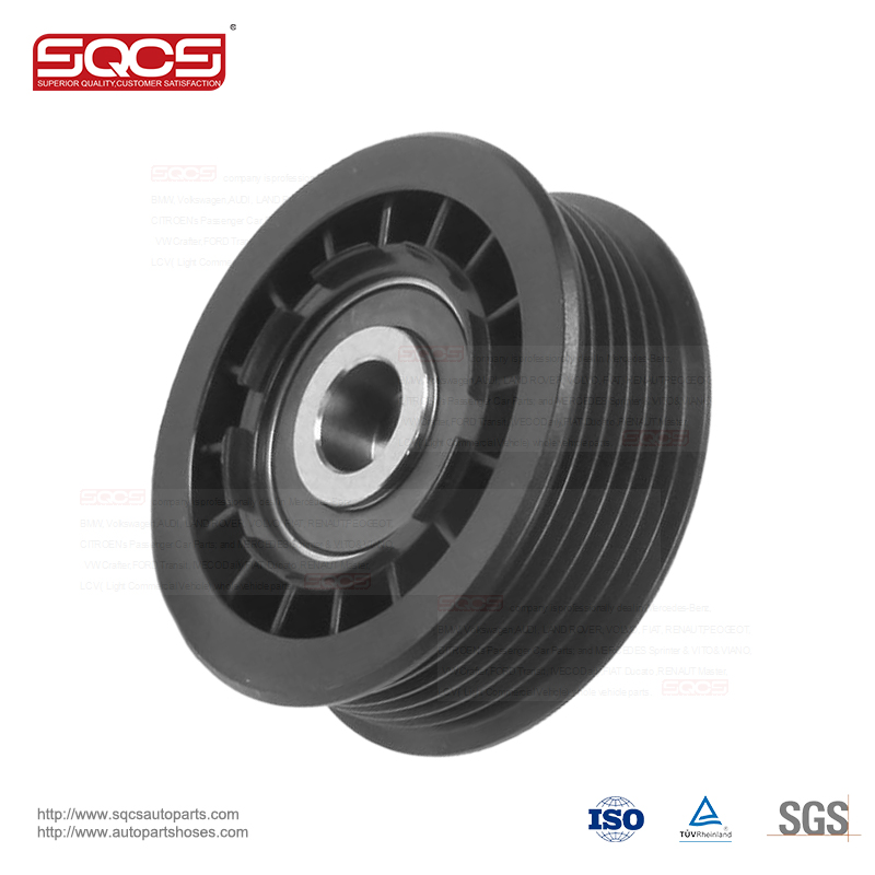 SQCS v-ribbed Drive belt tensioner pulley 6012000770 idler pulley for mercedes benz parts J