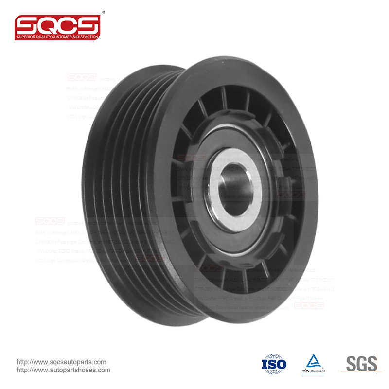 SQCS v-ribbed Drive belt tensioner pulley 6012000770 idler pulley for mercedes benz parts J