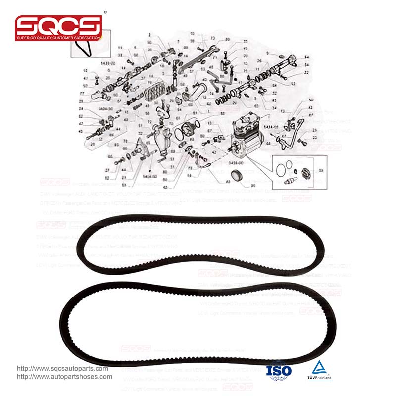 Hot Sale Auto Parts v-belt OE number 500301260 by ASTRA IVECO A