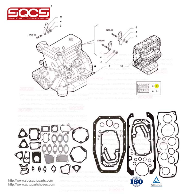 Hot Sell Full Gasket Kit engine 013395101 99477116 S36266-00 99478953 For IVECO Daily A