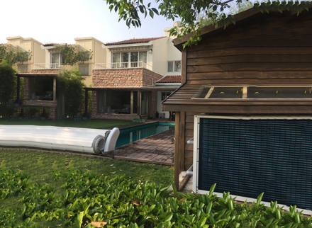 Schwimmbadwärmepumpe in Griechenland