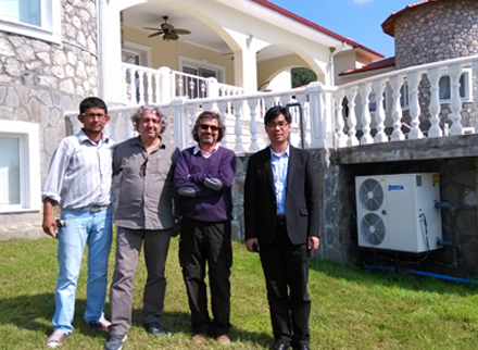 Schwimmbadwärmepumpe in der Türkei