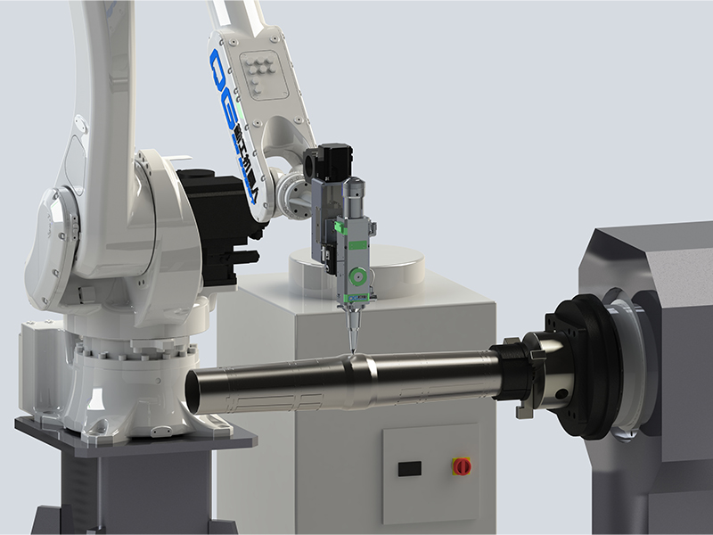 Three-Dimensional Cutting Single-Axis Workpiece Laser Cutting Robot