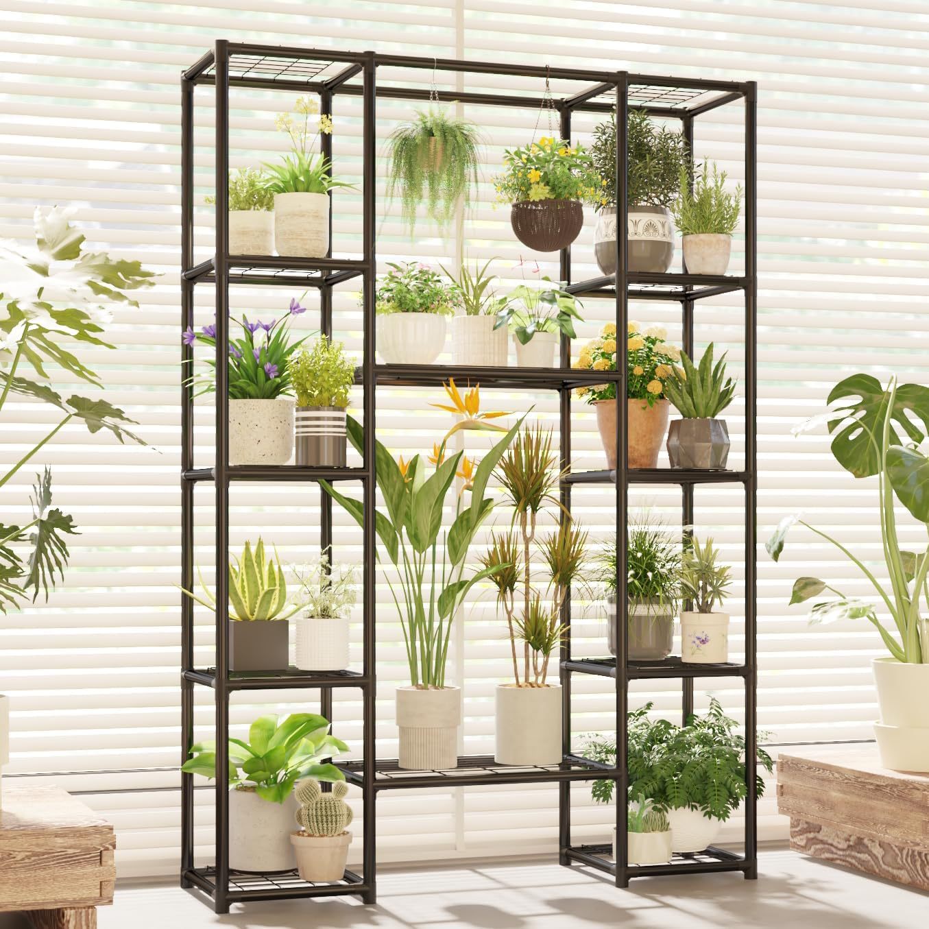 The Production Process of Metal Balcony Flower Stands: The Role of Advanced Manufacturing Equipment