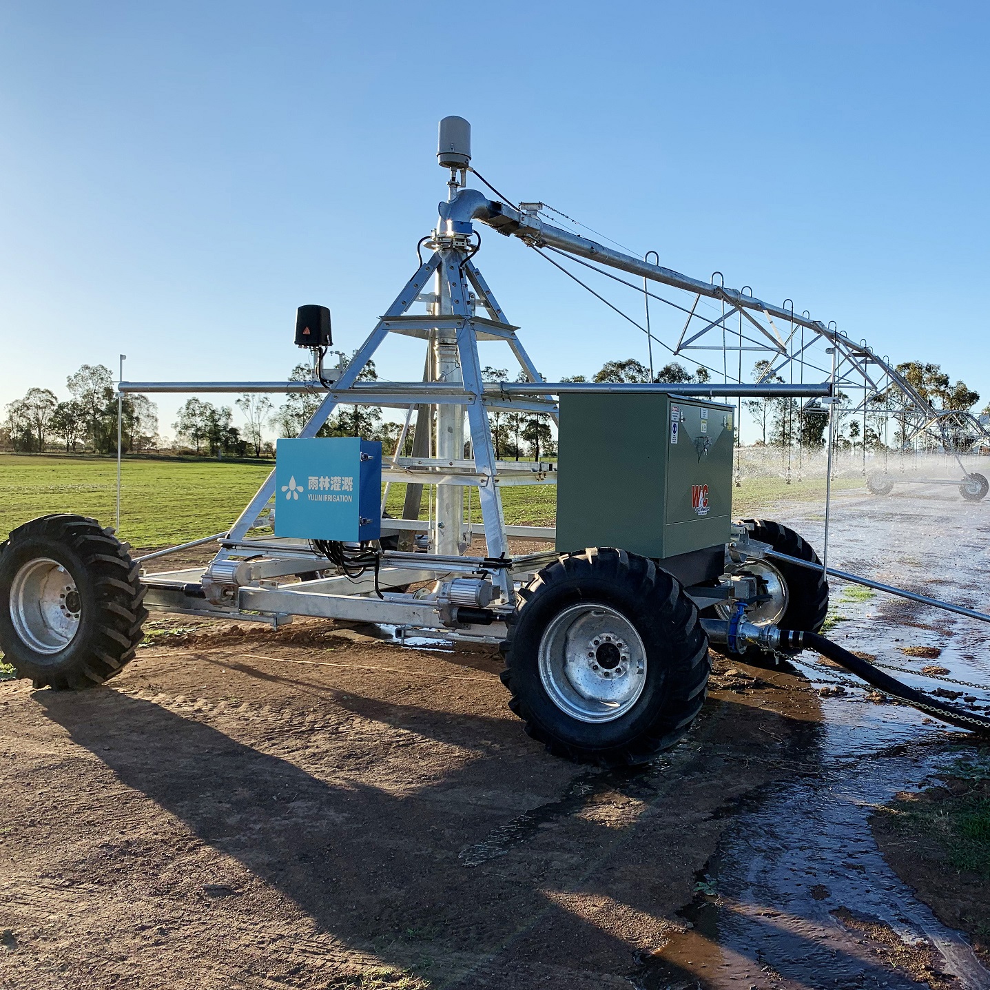 Four Wheel Linear Move Corner System Irrigation Machine