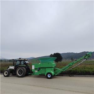 Large Capacity Straw Bale Processor / Shredder for Animal Bedding - Industrial Hammer Mill for Round & Square Bales