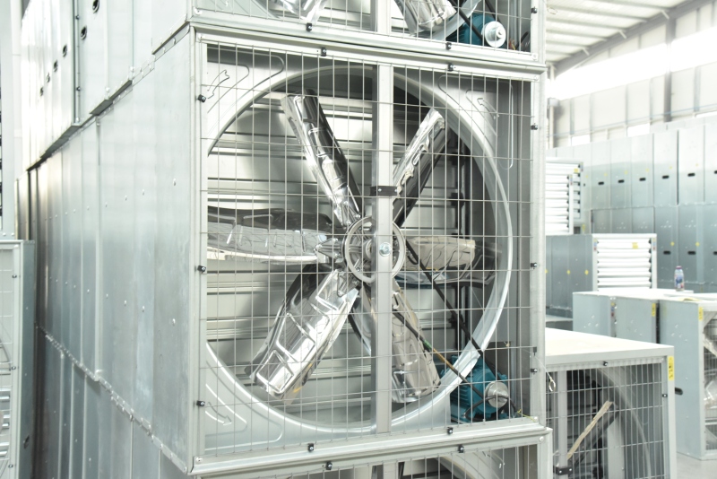 Poultry House Shutter Cone Fan With Centrifugal Push Pull Opening System