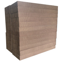 جدار وسادة تبريد مياه السليلوز البني لمزرعة الدواجن