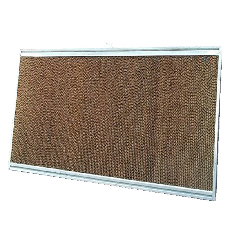 Almohadilla de enfriamiento o cortina húmeda para invernadero de aves de corral de granja de pollos