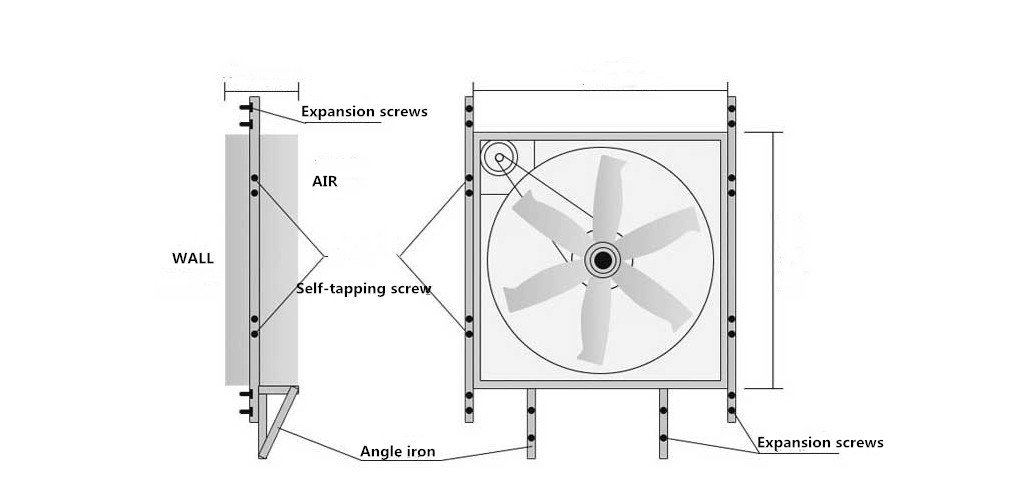 wall mount exhaust fan